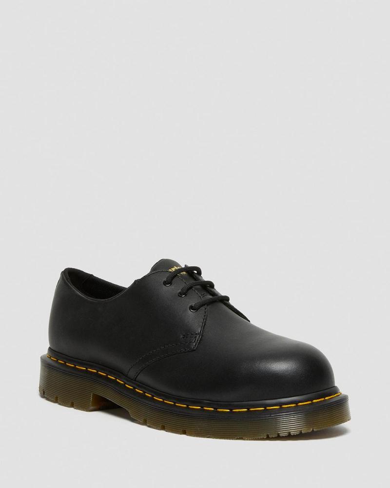 1461 Slip Resistant Steel Toe Oxford Cipő Női Fekete | HU 425RVD